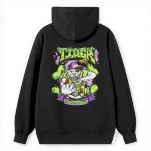 Cartoon Clown Print Hoodie