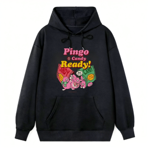 "Pingo & Candy Ready" Cartoon Hoodie