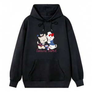 Cute Cartoon Couple "Lavie est une" Hoodie