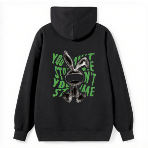Bunny Silhouette & Text Hoodie